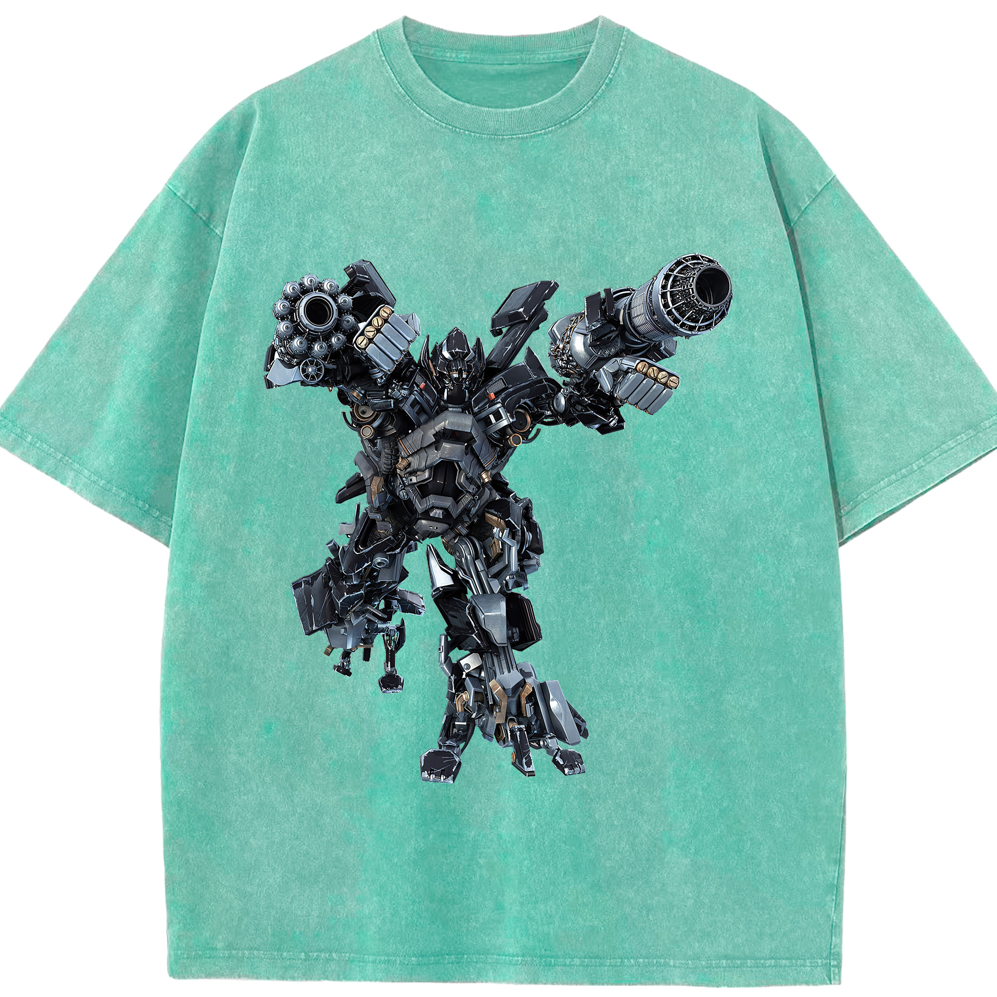 （画像用） Transformers トランスフォーマー 綿100% ヴィンテージ風 半袖Tシャツ（フロントプリント）
